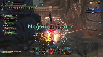 Neverwinter Guardian fighter:  with a neg and vorpal. No enchantment.