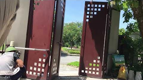 Cổng Mở Tự Động 4 Cánh - Lắp Motor Cổng Tay Đòn Beninca