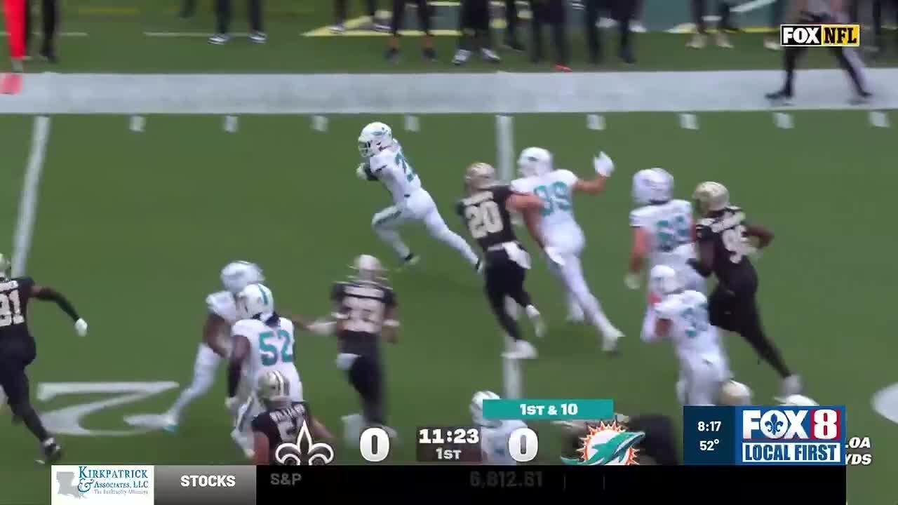 Black and Gold Rewind Saints VS Dolphins