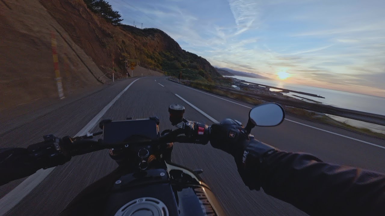 YAMAHA XSR900 | Seaside sunset ride | Akrapovic  Exhaust【4k】
