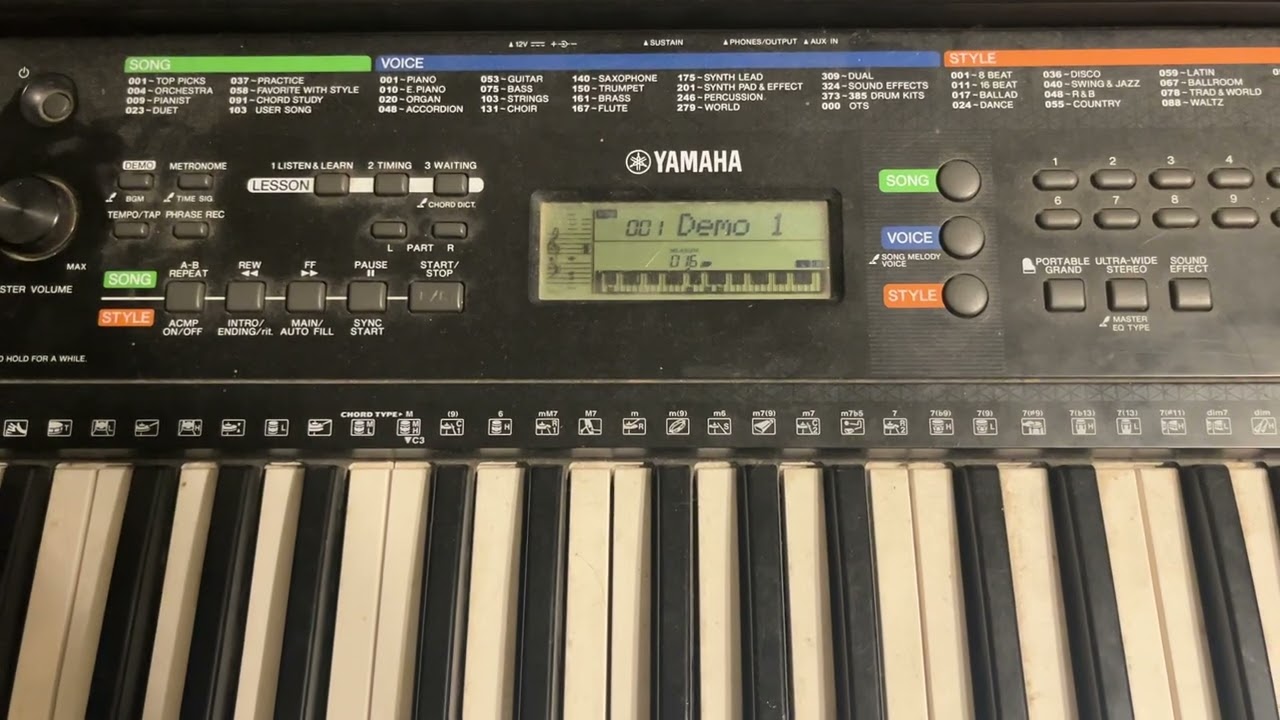 Demo 1 - Yamaha PSR-E253 Keyboard 