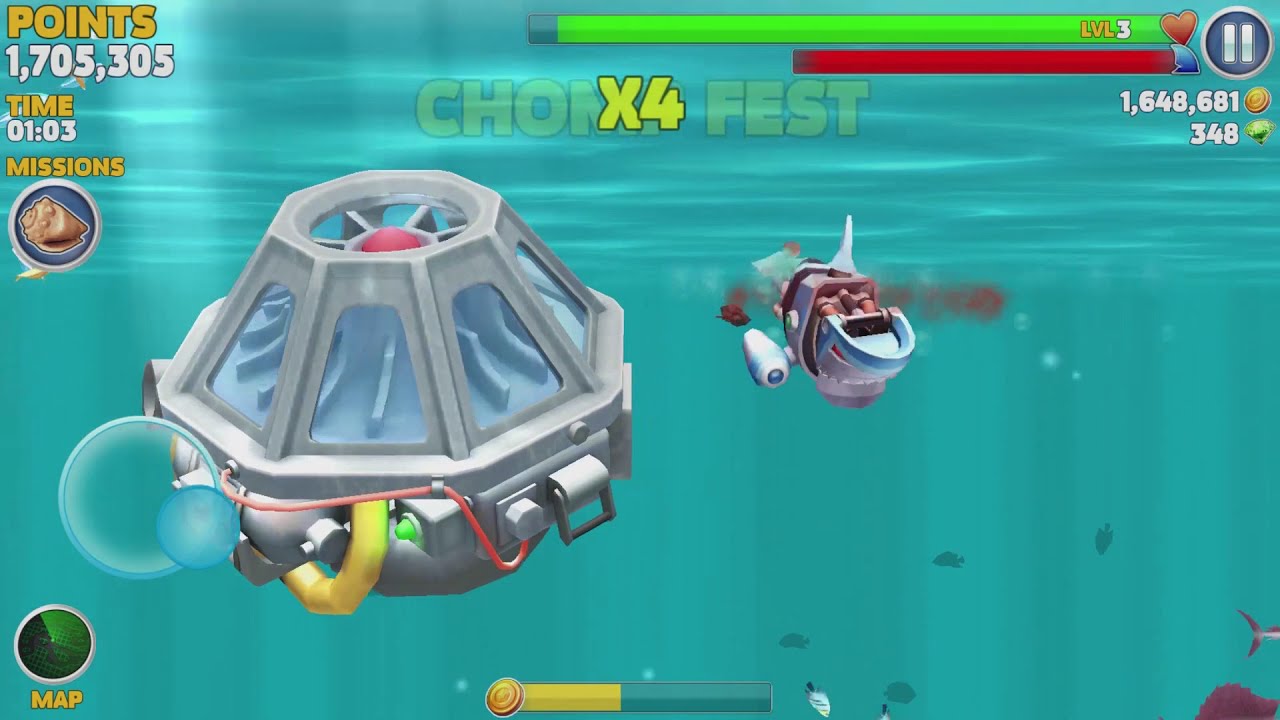 Hungry Shark Evolution Robo Shark Android Gameplay #44
