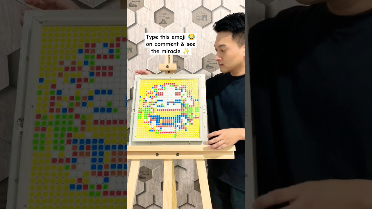 Rubik Art - Emoji 😂 | took me 5 hours 