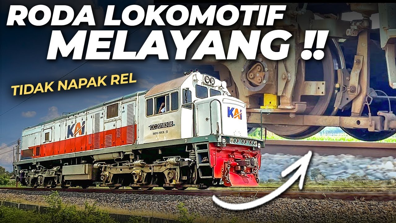 KERUSAKAN PARAH ‼️ SAMPAI RODA DIANGKAT TIDAK NAPAK REL !! Gangguan Lokomotif KA Ijen Ekspres