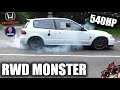 🐒 RWD CIVIC MONSTER! DEEKS 540HP HONDA BUILD (NO VTEC)