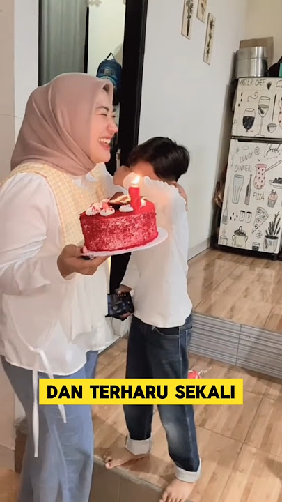 momen haru ketika ibu dan ayah kasih surprise ulang tahun untuk anaknya ‼️‼️ #surprise #ulangtahun