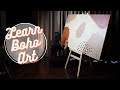 Boho Painting Tutorial l DIY boho painting for beginners l How to create a boho painting