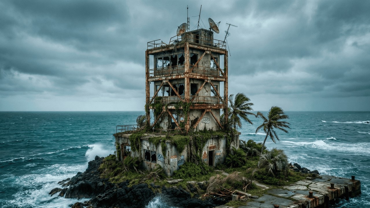 I Turned an Abandoned Island Radio Tower into a $750,000 Luxury Sky Home (ASMR)