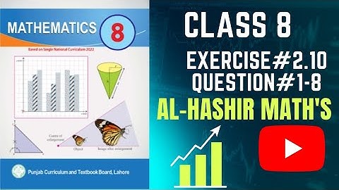 Class 8 Maths Chapter#2  Exercise #2.10 Question#1-8@Al-Hashir Maths, @ilmkidunya