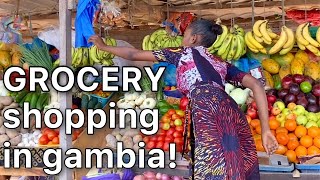 What is it like Grocery Shopping in Gambia, Africa | VLOG W/ MY MOM