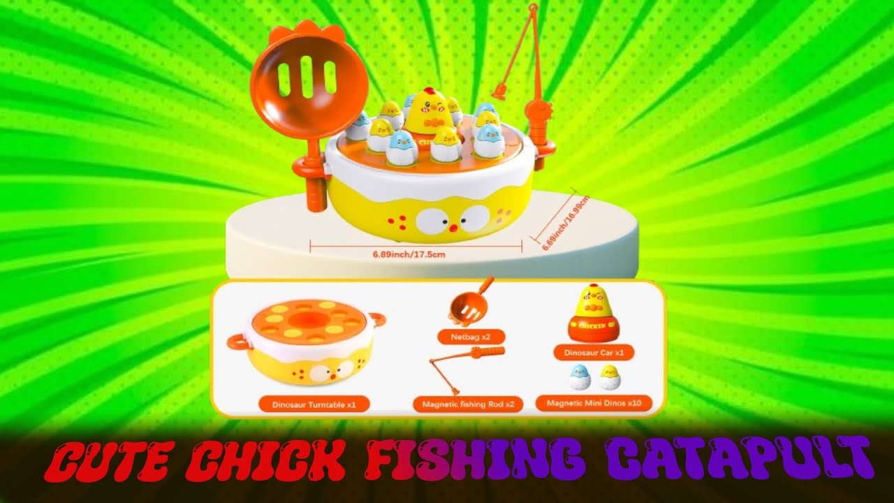 Cute Chick Fishing Catapult unboxing review... ফিশিং গেম ||Rajshahi toys shop 
