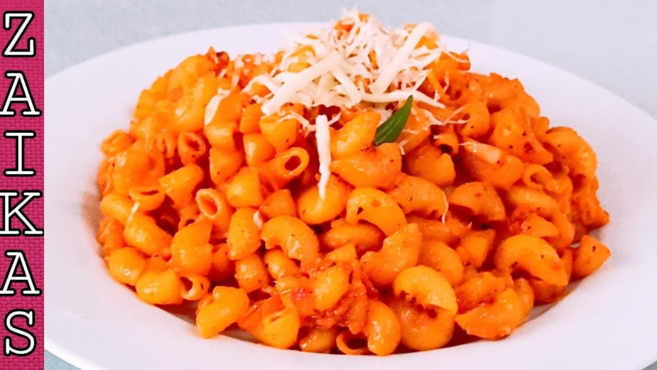 🌹Red Sauce Macaroni Recipe Restaurant Style Creamy Cheesy Red Sauce