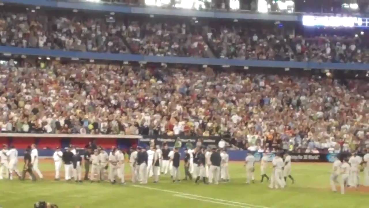 Benches Clear During Blue Jays vs. Yankees Game YouTube