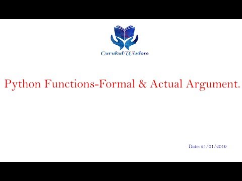 73-Python Functions Formal