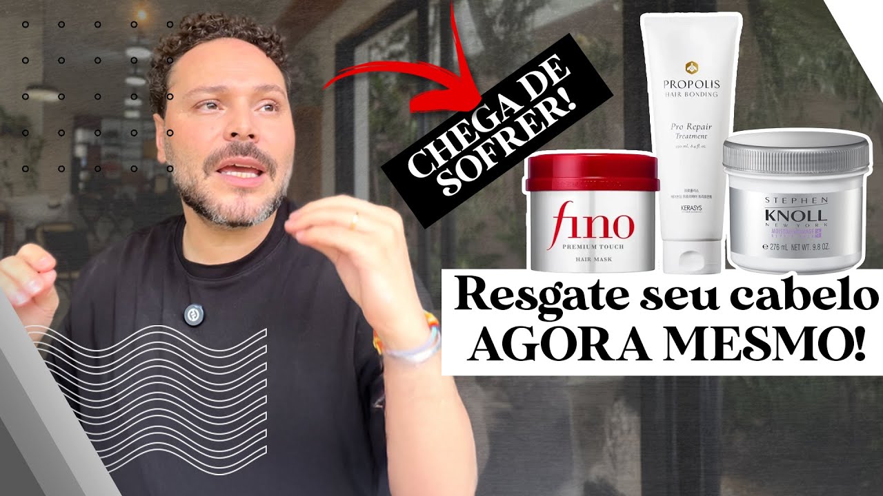 5 MÁSCARAS que vão RESGATAR O SEU CABELO de QUALQUER DANO!