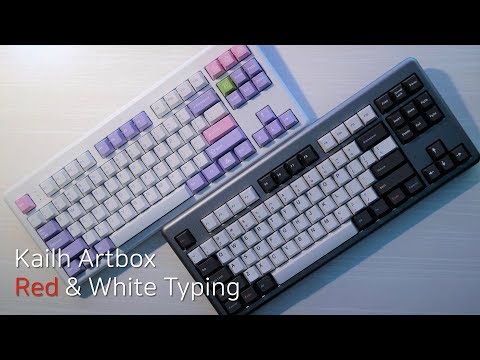 Kailh Artbox Red & White Switches Typing on Hansung Art Keyboard