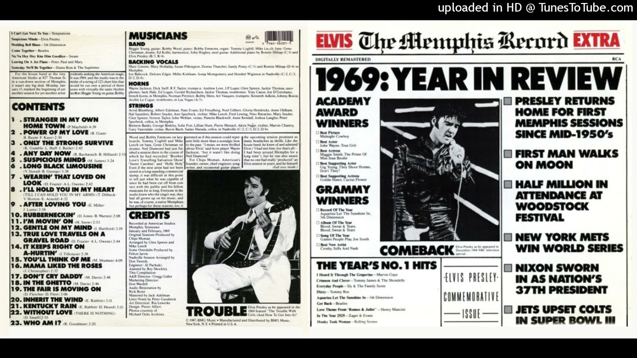 Elvis Presley - True Love Travels On A Gravel Road (RCA Victor 6221-1-R)