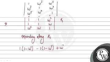 The value of the determinant \( \left|\begin{array}{ccc}1 & \omega^{3} & \omega^{5} \\ \omega^{3...