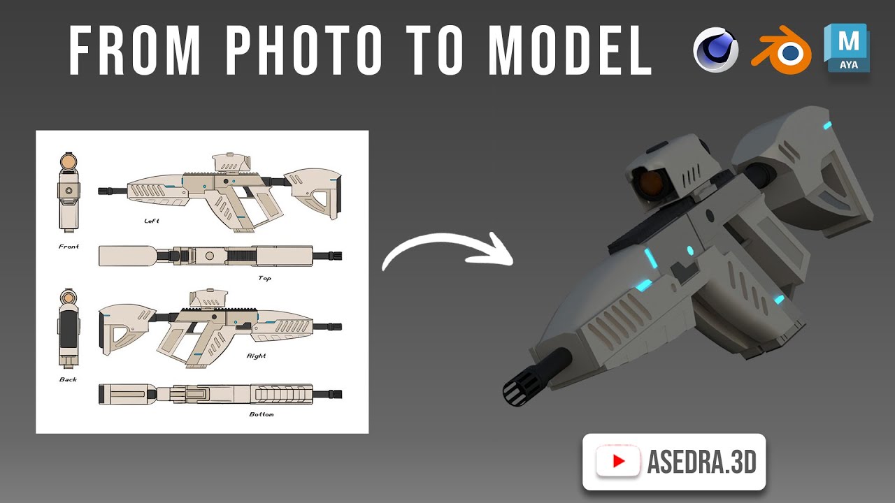 From Photo to 3D Model! | How to Use Reference Images in 3D Software (Maya, Blender, 3ds Max)