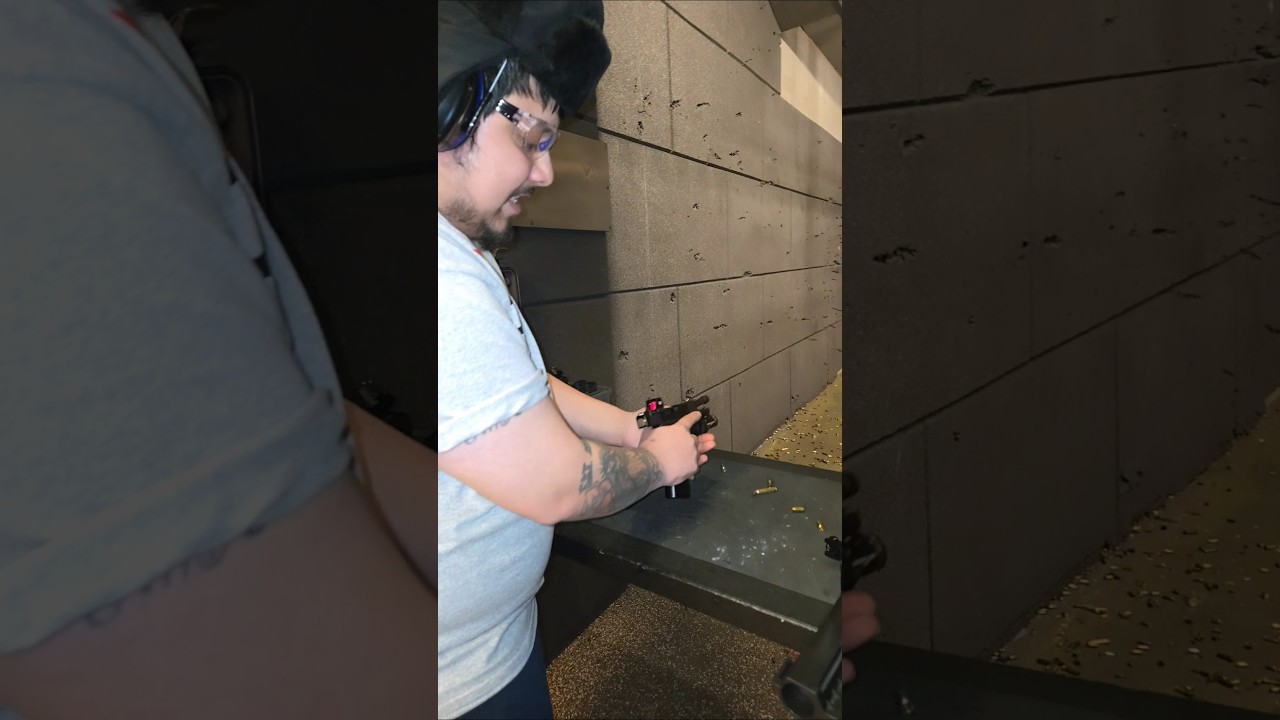 Впервые пробую это в крытом тире 😳 