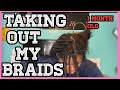 Cutting Out My Braids &amp; Aftercare Routine |LifeAsAmira|