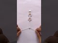 Diy white beads flower bracelet diy youtube short