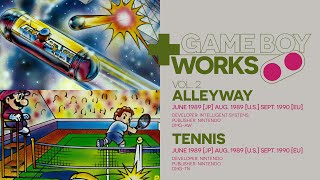 Ball's right with the world: Alleyway & Tennis | Game Boy Works Vol.2 004