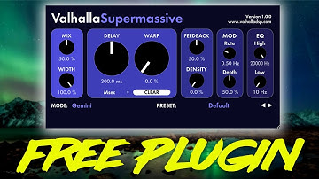 The Best Free Delay Plugin! Valhalla Supermassive.