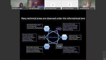 First IBM Research Workshop on the Informational Lens: Day 1 (Quantum) Kickoff and Introduction