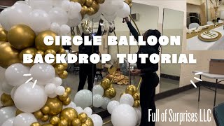 HOW TO: Circle Balloon Backdrop | Tutorial | Time-lapse | Baby-shower Ideas