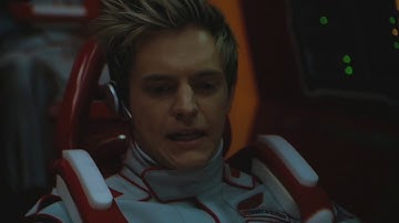 Thunderbirds (2004) - Thunderbird 3 docks with 5 - Jonathan Frakes