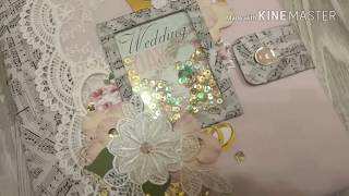 Обзор свадебного альбома из коллекции скрапбумаги Bee Shabby. Обзор свадебного альбома из коллекции скрапбумаги Bee Shabby.