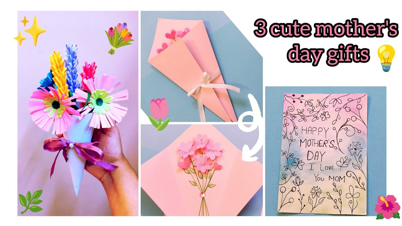 Diy three creative mother's day gift ideas 💡 How to make gift for mother's day 💐