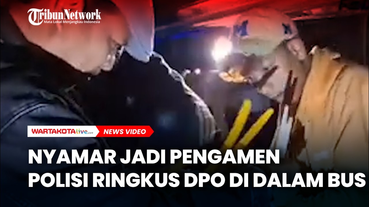VIRAL, Polisi Nyamar jadi Pengamen Ringkus DPO di Dalam Bus