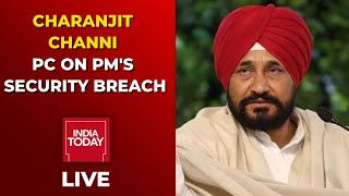 Punjab CM Channi’s Press Conference Live On PM Modi's Security Breach | Punjab Election News Live