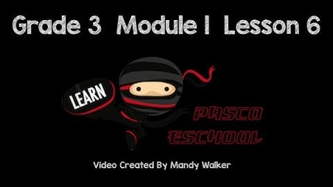 Grade 3 Module 1 Lesson 6 Concept Development