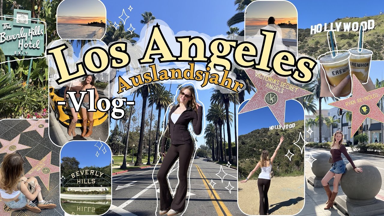 Auslandsjahr in LOS ANGELES🇺🇸🌟🌴 (Vlog)- Ich wurde auf die GRÖßTE Party in Beverly Hills eingeladen🤯