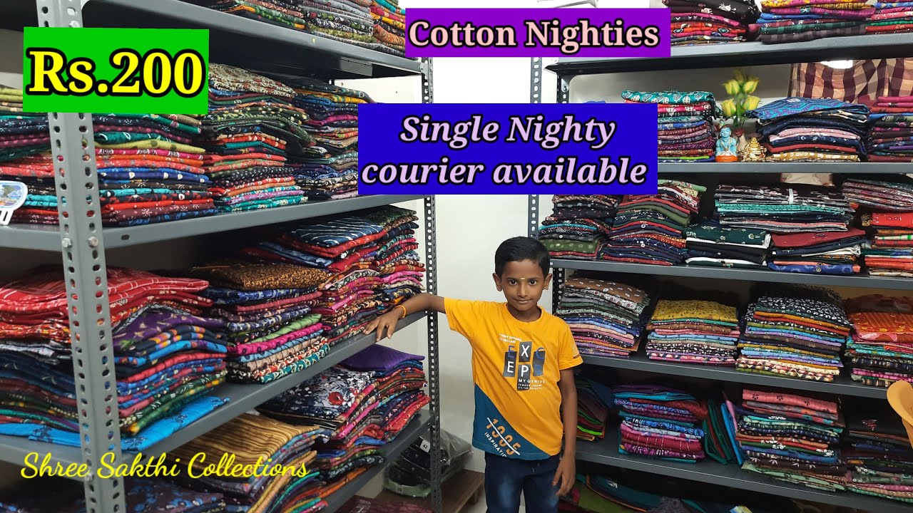 Cotton Nighties, Nighties collections, Online shopping, Shree Sakthi