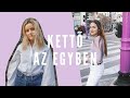 Ugyanazt csináltunk egy napig | 2 in 1 vlog | Lina és Panni