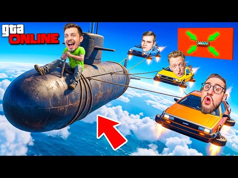 SUBMARINE DELIVERY, DID YOU ORDER ONE? ASIAN DUO SKILL TEST FOR 4 PEOPLE! HILARITY IN GTA 5 ONLINE