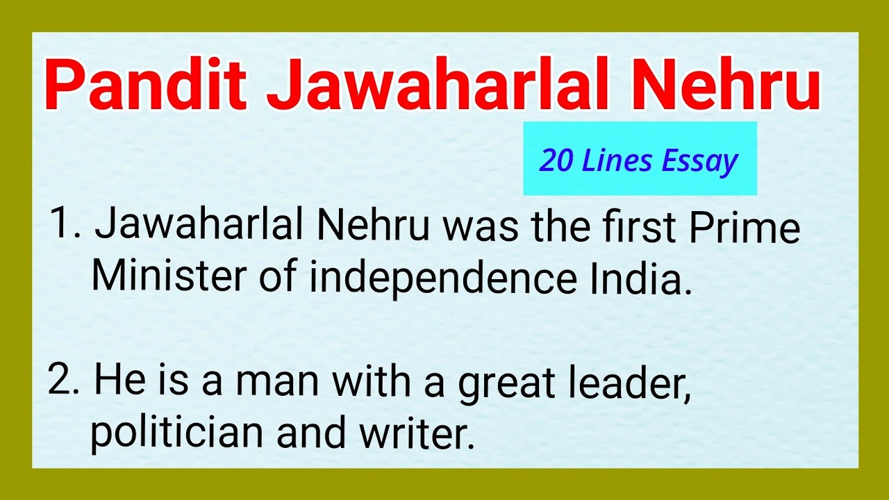 what is culture essay by jawaharlal nehru summary