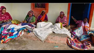 Siddi quilters sewing their kawandi. #siddikawandi #patchwork #slowstitch #ytshorts #shorts #siddi