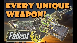 [Fallout 76] UPDATED Every Obtainable Unique Weapon! (As of February 2025)