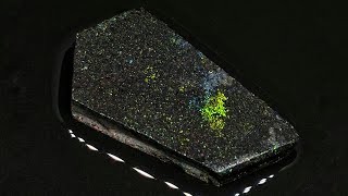 Single Colorful Splatter/Pinfire Australian Andamooka Opal Cutter