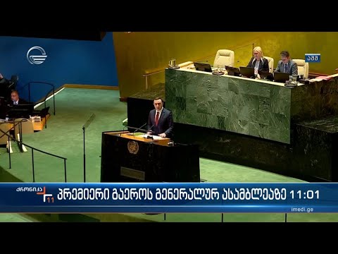 პრემიერ-მინისტრის გზავნილები გაეროდან