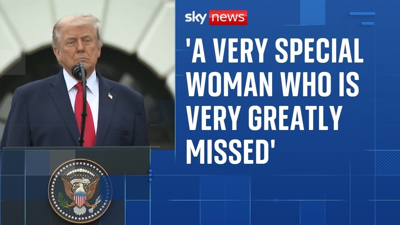 Donald Trump remembers Queen Elizabeth II during ceremonial welcome speech