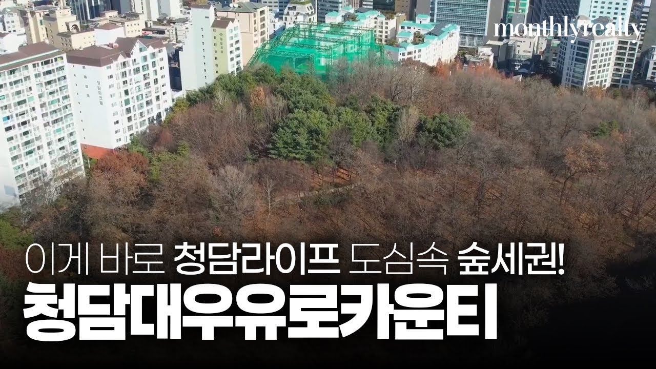 청담대우유로카운티 펜트하우스! 이게 바로 청담라이프와 도심속 숲세권이다!