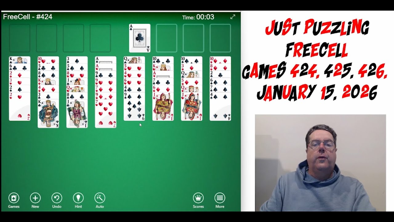 Learning Freecell By Doing and Explaining Games 424, 425 and 426