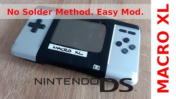 GameBoy Macro XL. No Solder. Easy Mod. Lightbar Method.