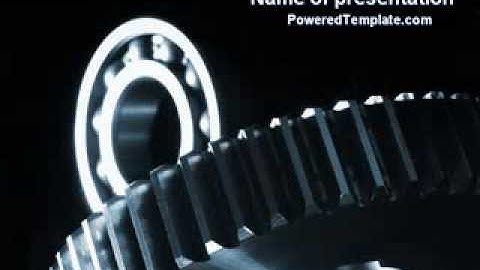 Bearing In Dark Blue Colors PowerPoint Template by PoweredTemplate.com